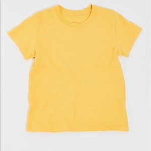 (LIKE NEW) UO BRIGHT YELLOW TEE SIZE US 2